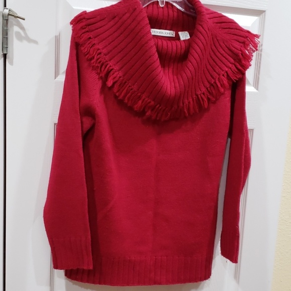 ♥️ Super Cute Victoria Jones Red Sweater - Picture 7 of 7
